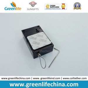 Large Cube Retracting Cable Security Display Holder W/Loop From Side