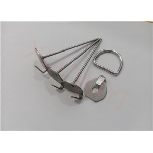 China 4 ½ X 14 Gauge Stainless Steel Lacing Anchors To Fix Insulation Removable Covers on sale