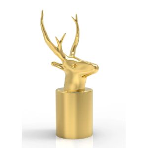 Modern And Simple Design Elk Head Perfume Bottle Cap All Color Accepted