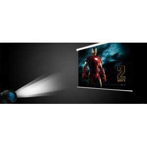 Out door Electric Projection Screens Remote Control / presentation screen Roll