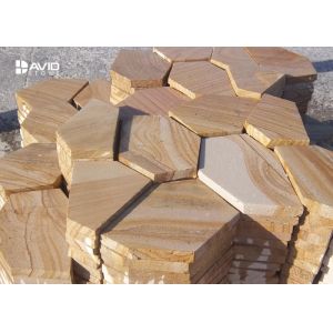 Yellow Sandstone Retaining Wall Blocks Sound Absorption Fire Prevention