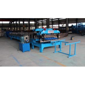 Quality 0.3-0.6mm Spanish Tile Roll Forming Machine 20 M / Min Chain Drive Roll Form Machine for sale