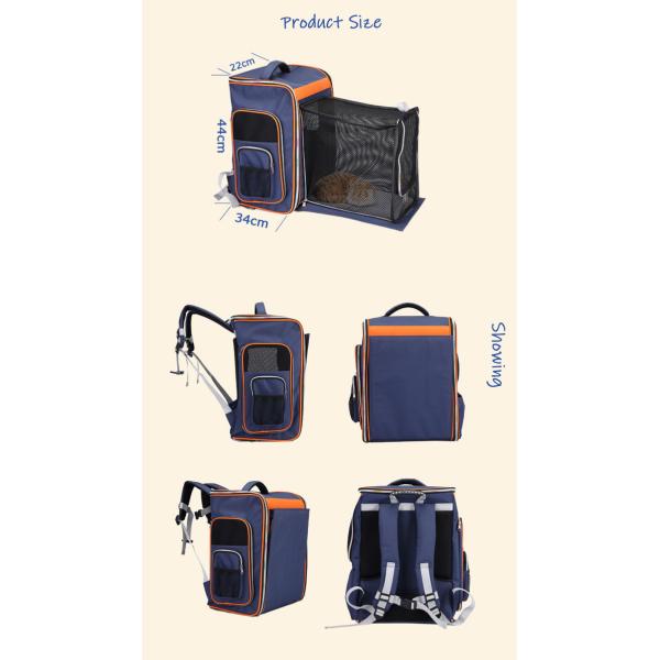 Portable Foldable Nylon Pet Travel Carrier Puppy Bag Expandable Multifunction