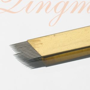 Standard 0.3mm Cosmetic Tattoo Machine Needle , Disposable Permanent Makeup