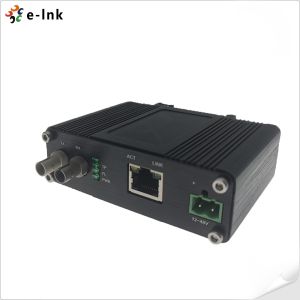 Mini Industrial 10BASE-T to 10BASE-FL Ethernet Media Converter