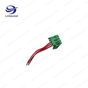 Pich 5.0mm Custom Wiring Harness With Latch Green Terminal Block 3P - PTFE /