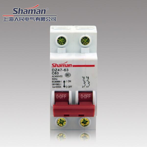 High quality good price DZ47-63-2P-63A Mini circuit breaker,murray circuit