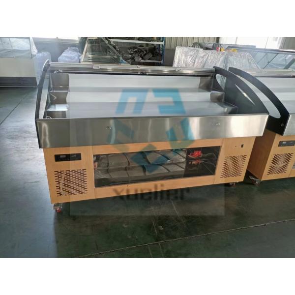 Buy Sliding Door Butcher Meat Freezer Direct Cooling LED Display at wholesale prices