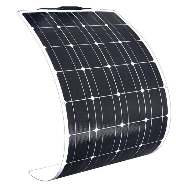 Buy 156*156 Mono Cell ETFE 100 Watt Curved Solar Panels For Solar Energy Applications at wholesale prices