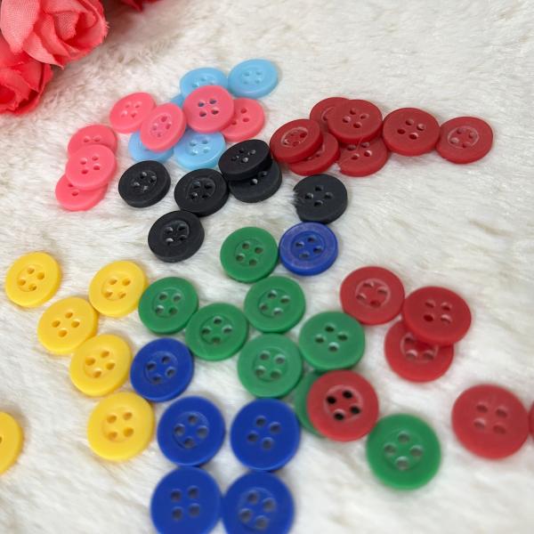 Men Round White Resin Shirts Long Sleeve Down Custom Accessories Buttons Plastic For Cloth