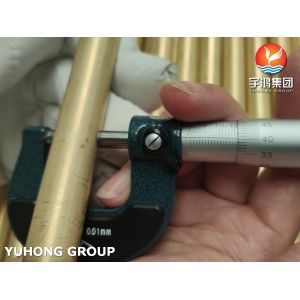 JIS H3300 C6872T / ASTM B111 C68700 Aluminum Brass Tube Heat Exchanger Tube
