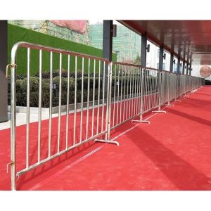42mm 48mm O.D. Police Stainless Steel Barricade Powder Coating