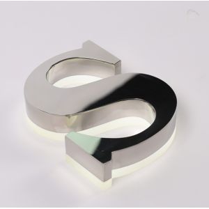Quality 3D stainless steel led logo sign backlit letter channel letter for sale