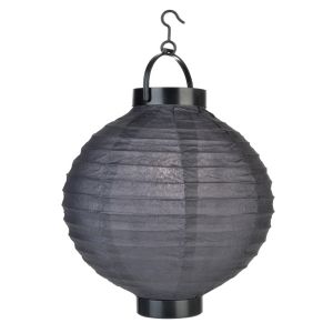 Quality Black LED Round Paper Battery Lantern for sale