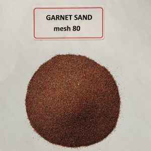 CNC waterjet cutting Abrasive medium Garnet sand mesh 80