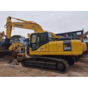 20 Tons Hydraulic Crawler Used Komatsu Excavator 0.8m3 Bucket PC200 - 7