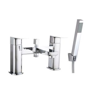 China Chrome Finish Bath Shower Mixer Smooth Operation Ceramic Valve on sale
