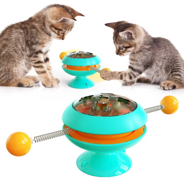 Buy 25x11cm Plastic Tease Circular Turntable Cat Toy at wholesale prices