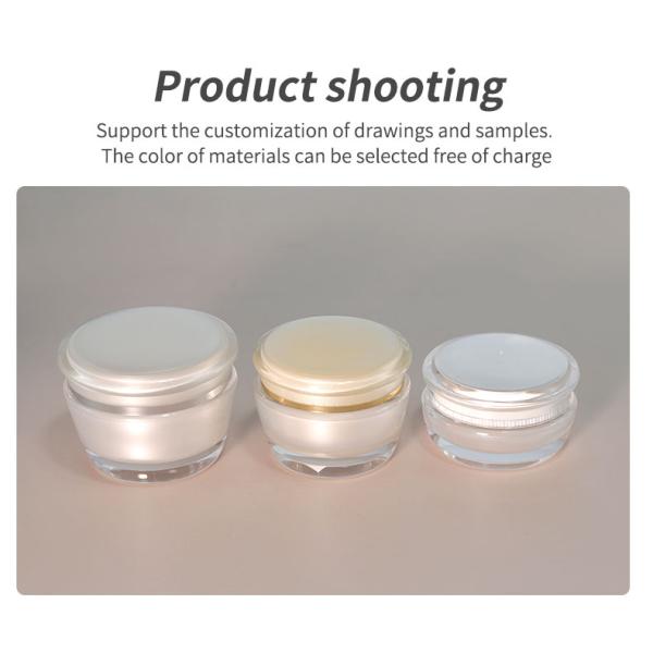 Acrylic Collar Material 20ml Airless Bottle for Cosmetic Packaging and Skin Care Products