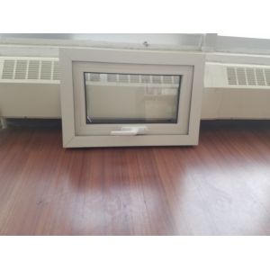 Double Glazing UPVC PVC Awning Window Impact Glass Windows Customized