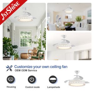 Remote Control 1stshine Minimalist Fashion Ceiling Fan Light with 42 Inch