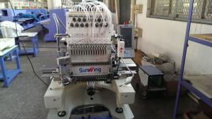 Quality Self Adaptable Voltage Single Head Multi Needle Machine For Flat Bed / Cap / Hat for sale