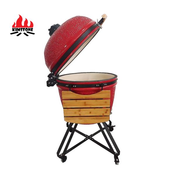 KIMSTONE 28inch Kamado Grill Outdoor Kitchen Midium China Keramik Kamado and Pizza Oven Forno Charcoal Barbecue Grill Parrillera