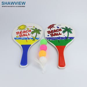 OEM Cotton Wood Beach Racket EVA Beach Tennis Racket