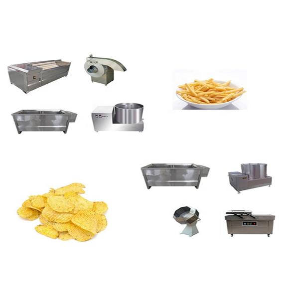 Frozen French Fries Automatic Potato Chips Making Machine Potato Chips Frying Machine