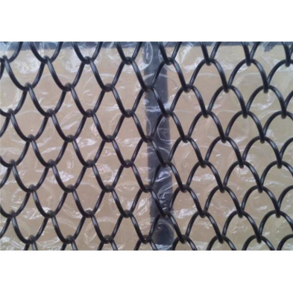 Flex Decorative Metal Mesh Drapery Fabric Acid Pickling / Anodic Oxidation Finish