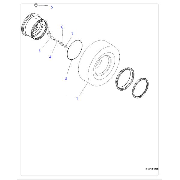 419-30-11630 4193011630 O-Ring For KOMATSU Wheel Loaders 532 WA100 WA100SS WA100SS