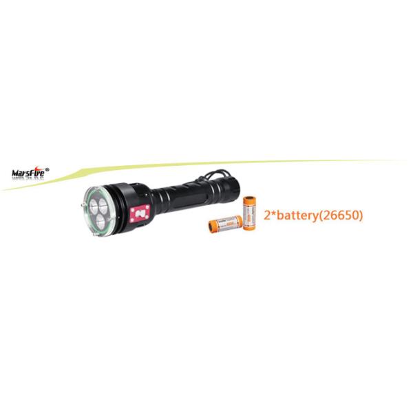 Professional Rechargeable LED Dive Torch 2400LM , OEM / ODM