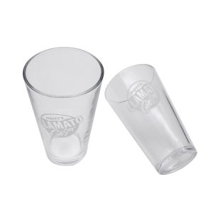 Customized Logo Cadmium Free 420ml Glass Beer Mug