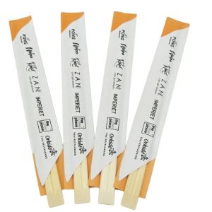 China Paper Wrapped Disposable Tensoge Bamboo Sticks Sushi Chopstick Stocked 210mm/240mm*4.8mm with 1 on sale