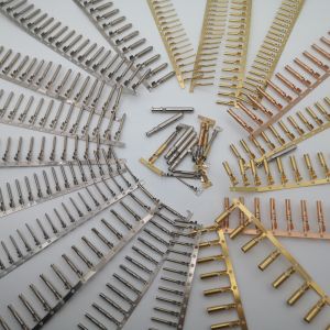 Precision Stamped Brass Electrical Contact Connector – High-Durability,