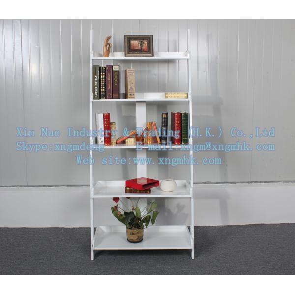 Wooden ladder shelves, wooden display rack, wooden display stand, wood storage rack