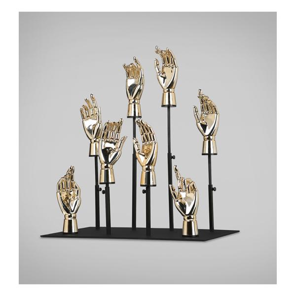 Glossy plastic mannequin hand female decorative hand model for jewelry accessories display