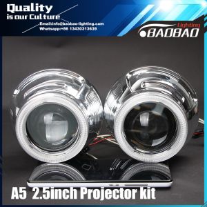 A5 2.5inch 35w 55w bixenon hid projector lens light