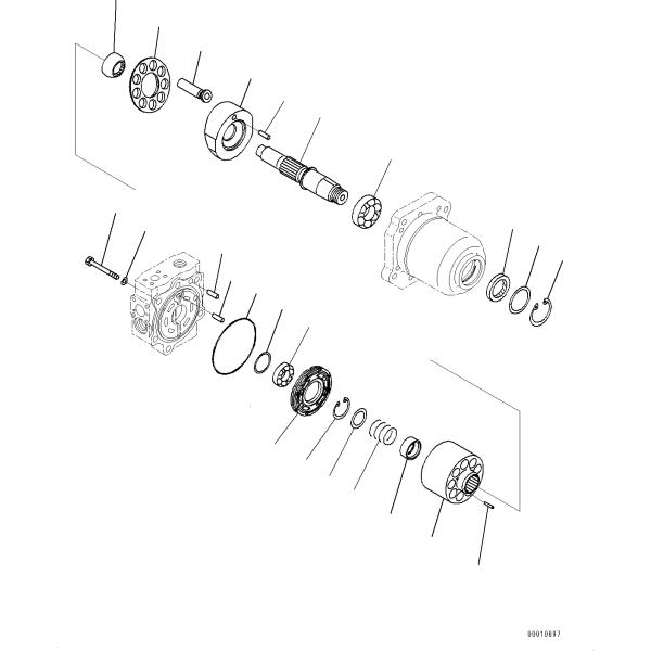 708-7H-00613 708-7H-00612 7087H00613 708-7H-11410 708-7R-01631 For Komatsu D475ASD-5E0 D475A-5E0 BULLDOZERS Parts Hydraulic FAN MOTOR COOLING SYSTEM