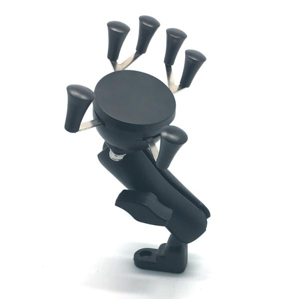 Anodizing 6 Claws X Claw Motorcycle Phone Mount Anti Skid Phone 8 Use
