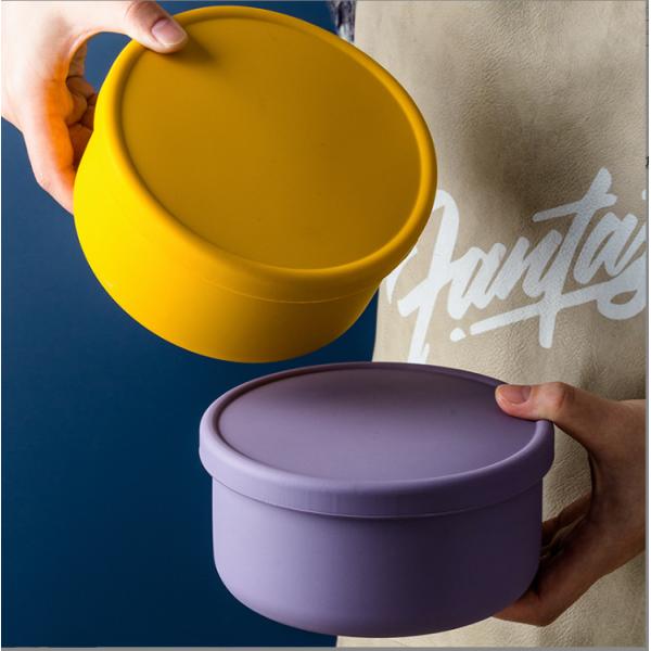 Food Grade Silicone Bento Lunch Box 1 Lattice Food Storage Container for All Ages