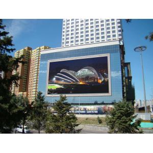 Energy Saving Fixed Rental LED Display Outdoor 6500cd/Sqm Brightness