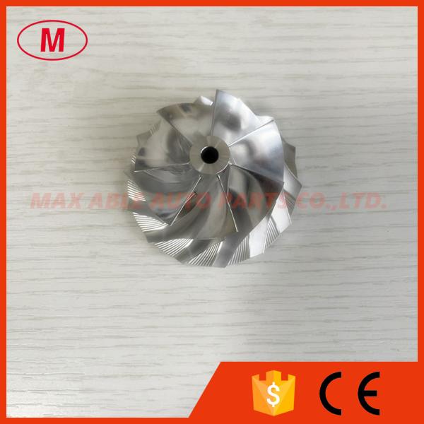 Buy RHF5 reverse 46.50/60.82mm 7+7 blades turbocharger milling/aluminum 2618/billet compressor wheel at wholesale prices