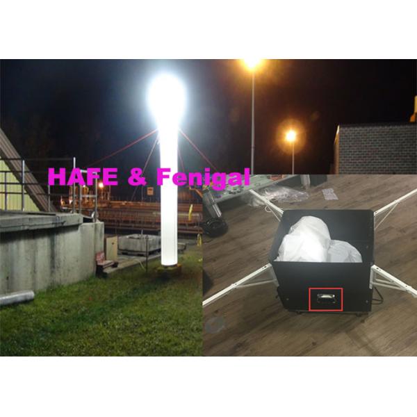 Portable Emergency Light Inflatable Lighting Tower 1000W Metal Halide Battery Rechargeable