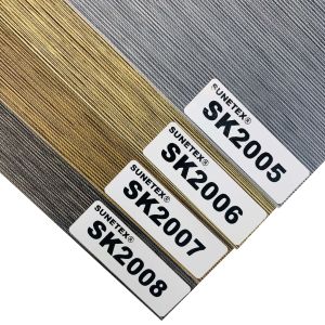 Semi Blackout Polyester Roller Zebra Blinds Fabric 50mmx75mm