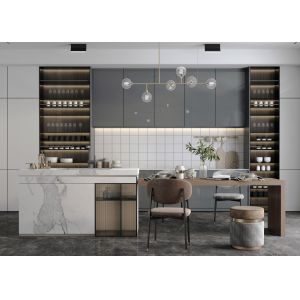 China Custom Furniture Solid Wood Design Cabinet Furniture Kitchen Cupboard Cabinets on sale