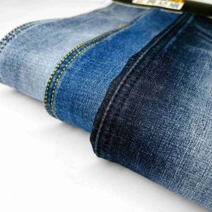 China Cotton Woven Brushed Denim Fabric 14.2OZ 148cm For Pants Making on sale