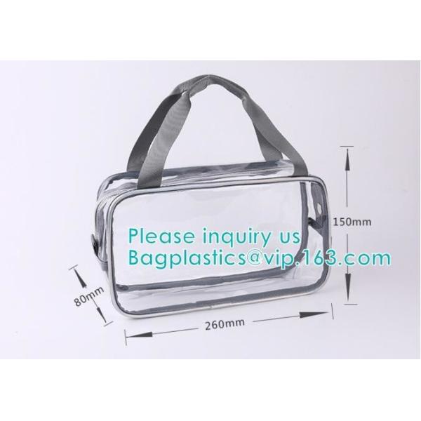 Buy travel carry on airport clear pvc makeup bag, Toiletry Beauty Makeup Cosmetic Bag, travel accessories pvc makeup bag wit at wholesale prices