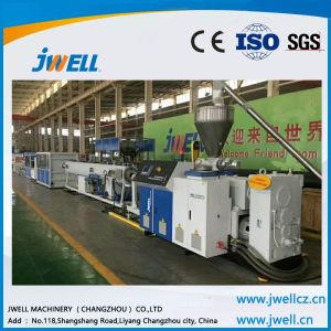 Jwell water supply pvc 75-250 plastic extruder machine