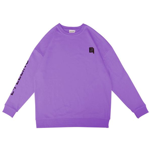 Custom Oversized Plain Crew Neck Sweatshirt 100% Cotton Lined